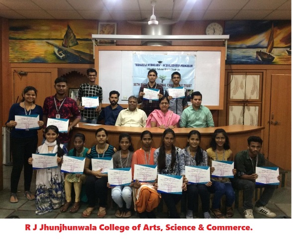Bhojraj Scholars- Scholarship Certificate distribution to students.